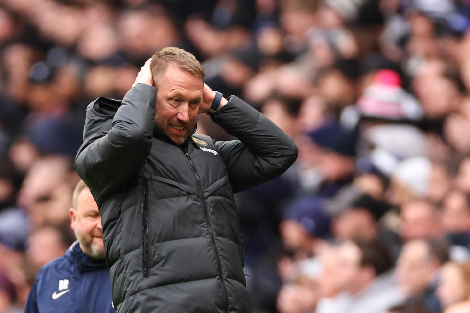 Graham Potter endured a disastrous stint at Chelsea