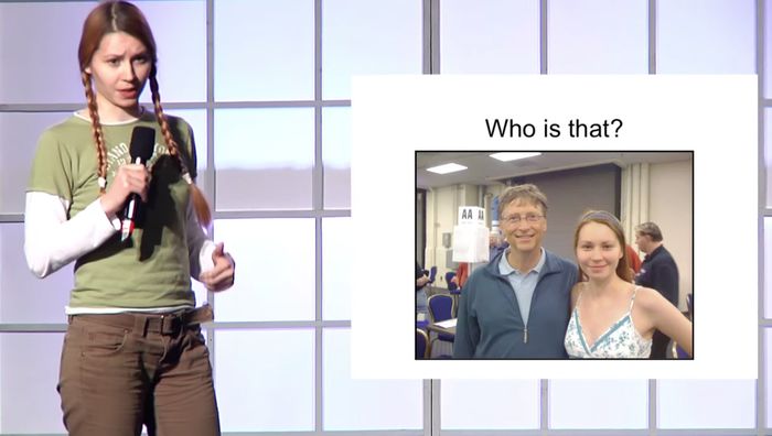 Mila talked about meeting Gates at a bridge tournament