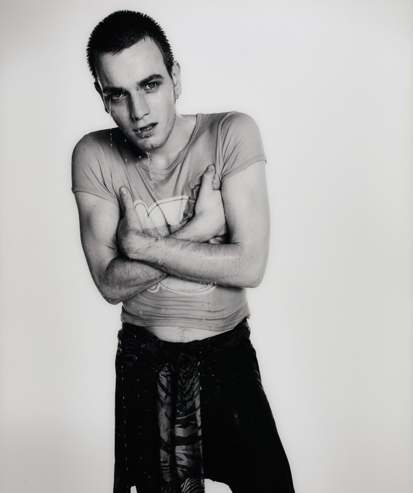Ewan McGregor as heroin addict Renton in the iconic film version of Trainspotting
