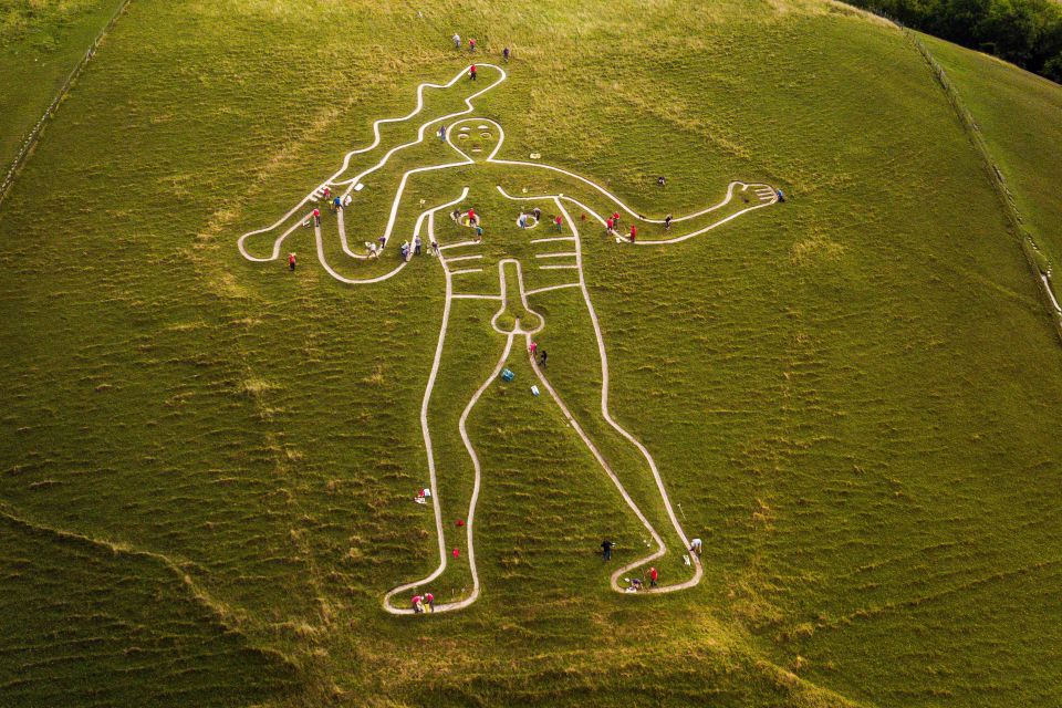 The Cerne Abbas giant intact - in all his glory