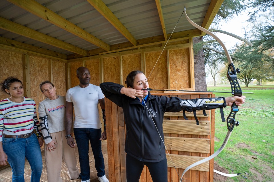 Archery, rifle shooting and laser clay are among a variety of outdoor activities on site