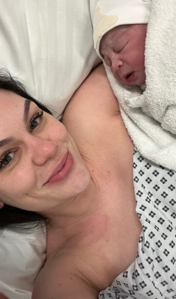 The singer gave birth to her son four months ago