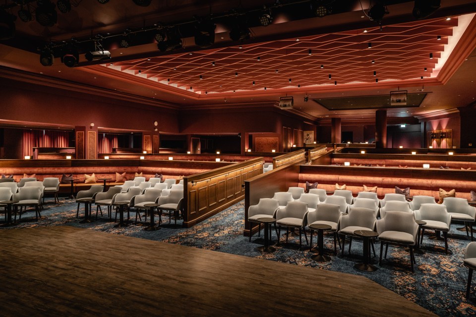 The resort has a theatre, a cinema room and a live music performance lounge