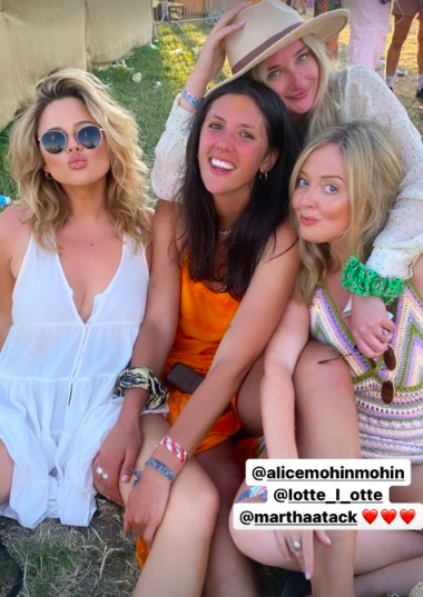Emily Atack looked stunning in a white sundress