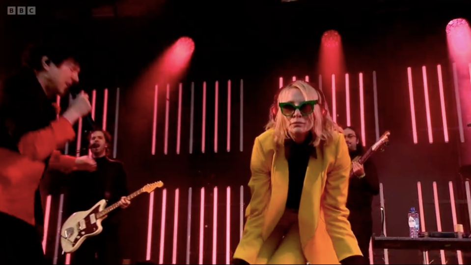 Cate appears in the quirky band's music video for This Girl Is Crying In Her Latte