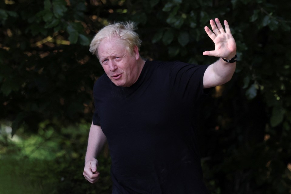 Boris Johnson out running this morning - was told he would get a 90 day suspension