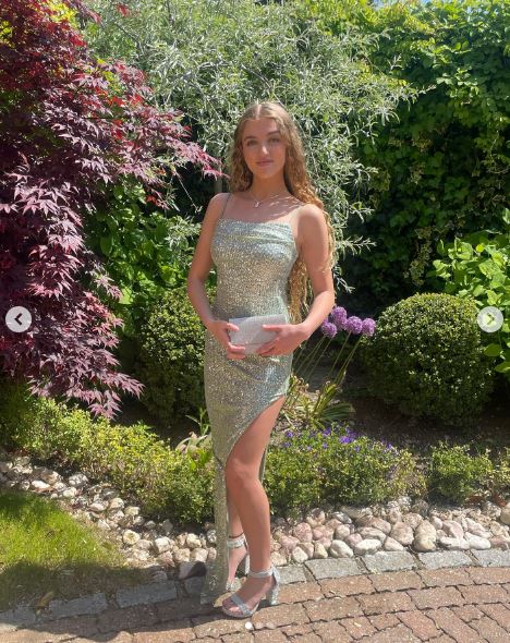 She modelled four different gowns on her Instagram page