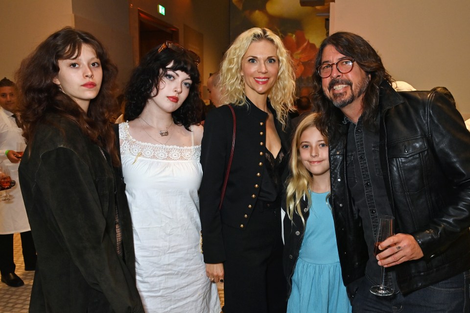 Dave was in London yesterday with wife Jordyn and their daughters