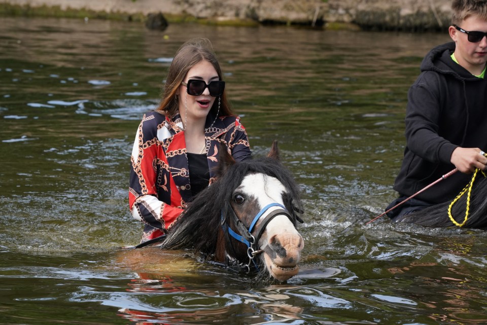 Glam travellers descended on a small Cumbrian town for a major gypsy fair