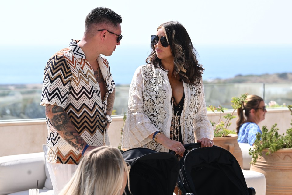 The trip comes just weeks after the twins arrived