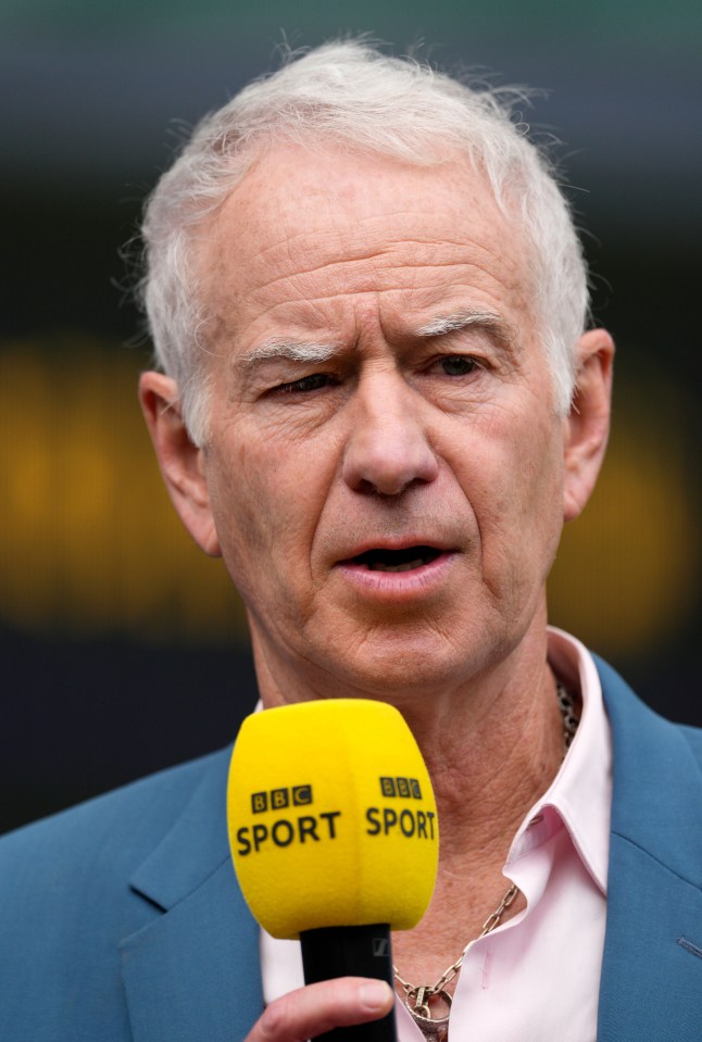 Fans missed John McEnroe's commentary on the BBC