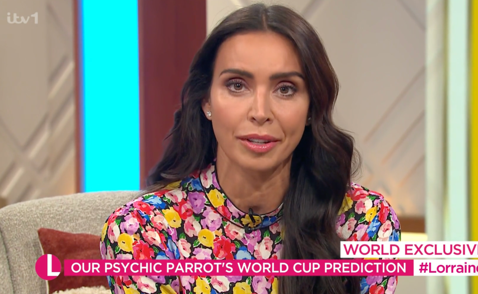 Stand-in host Christine Lampard made the announcement on today's Lorraine