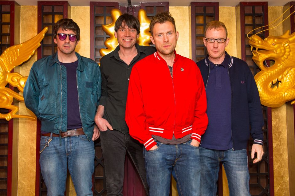 Damon has been supported by his Blur bandmates Alex James, Graham Coxon and Dave Rowntree behind the scenes