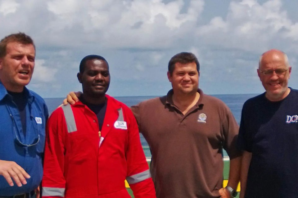 A team sent to recover bodies after the accident brought him to shore in 2013