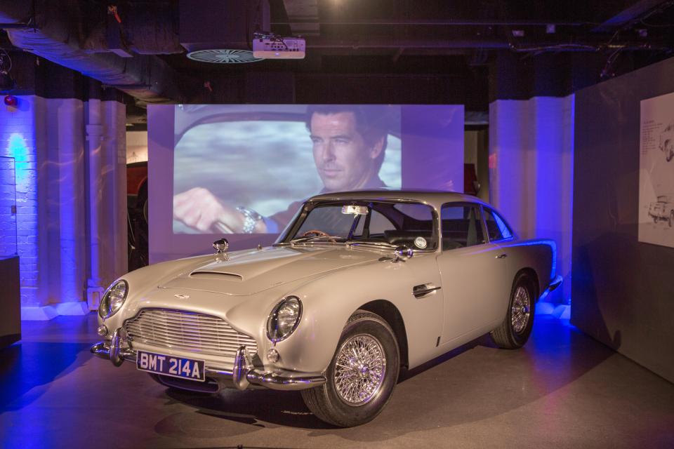 The Aston Martin DB5 Sports Saloon on display