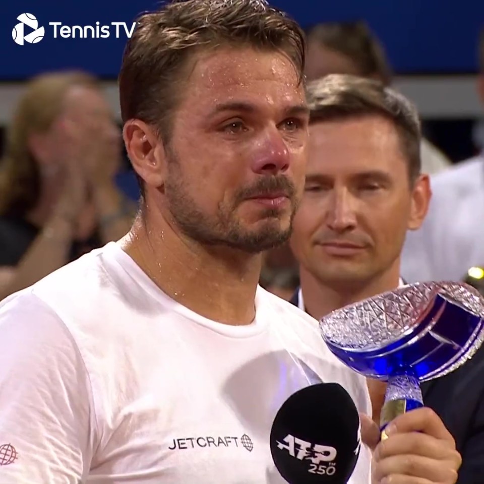 Stan Wawrinka broke down in tears after losing the Croatia Open final