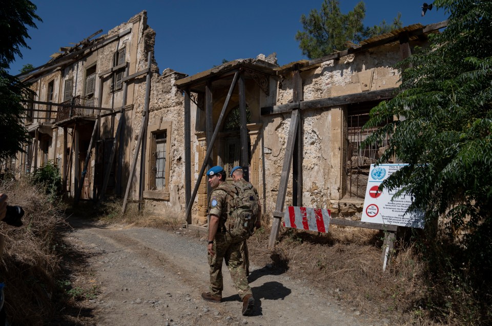 Signs of heavy fighting are evident in the zone