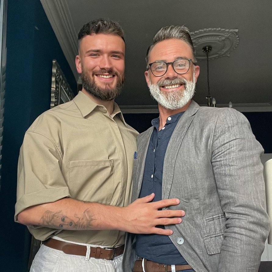 Daniel Brocklebank looked loved-up with his new boyfriend Jordan Coulthard