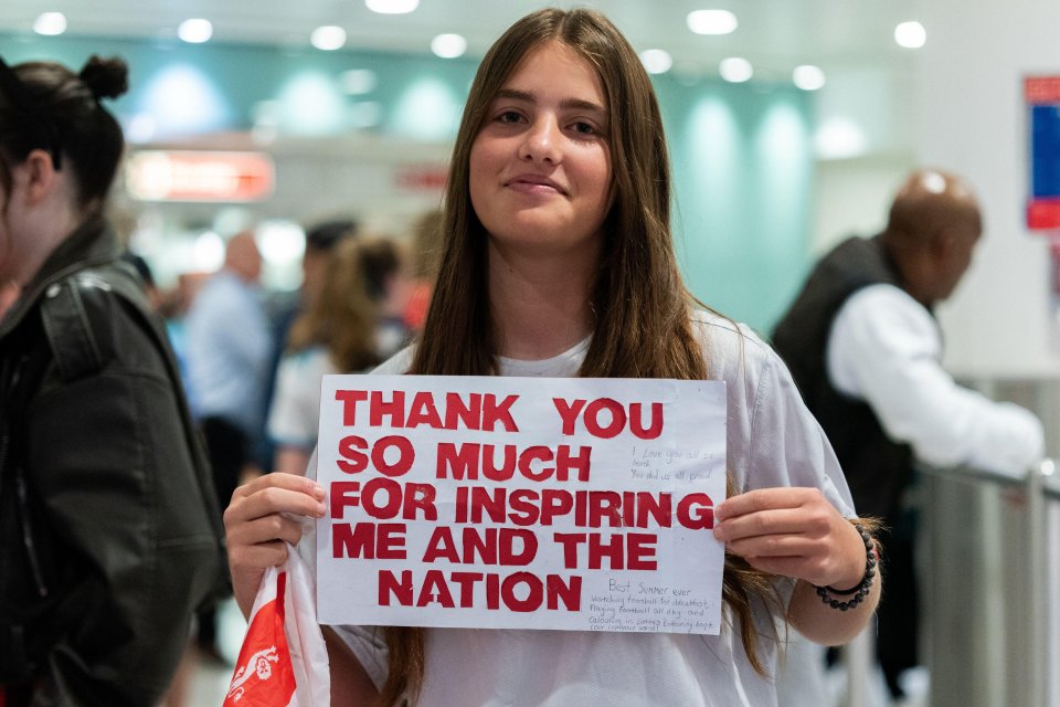 Fans made homemade signs for their favourite stars