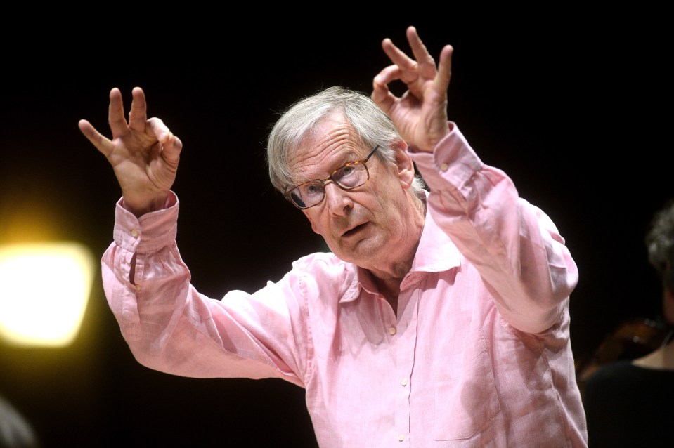 BOLOGNA, ITALY - MAY 02: Sir John Eliot Gardiner conducts the English Baroque Soloists in the Bologna Festival 2022 opening concert at Manzoni Theater on May 02, 2022 in Bologna, Italy. (Photo by Roberto Serra - Iguana Press/Getty Images)