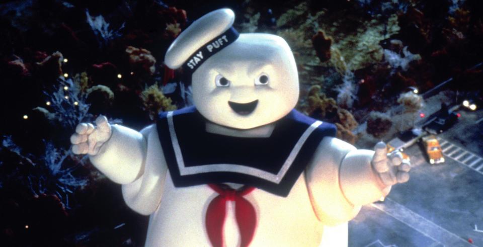 The Stay Puft Marshmallow Man has become an iconic movie baddie since arriving onto cinema screens in the 80s