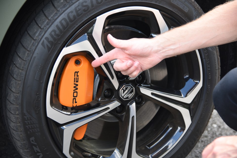 It is a shame about the orange plastic brake covers