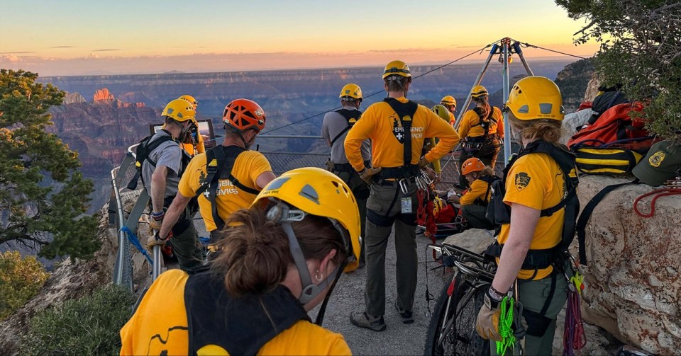 Rescuers got the boy to safety after two hours