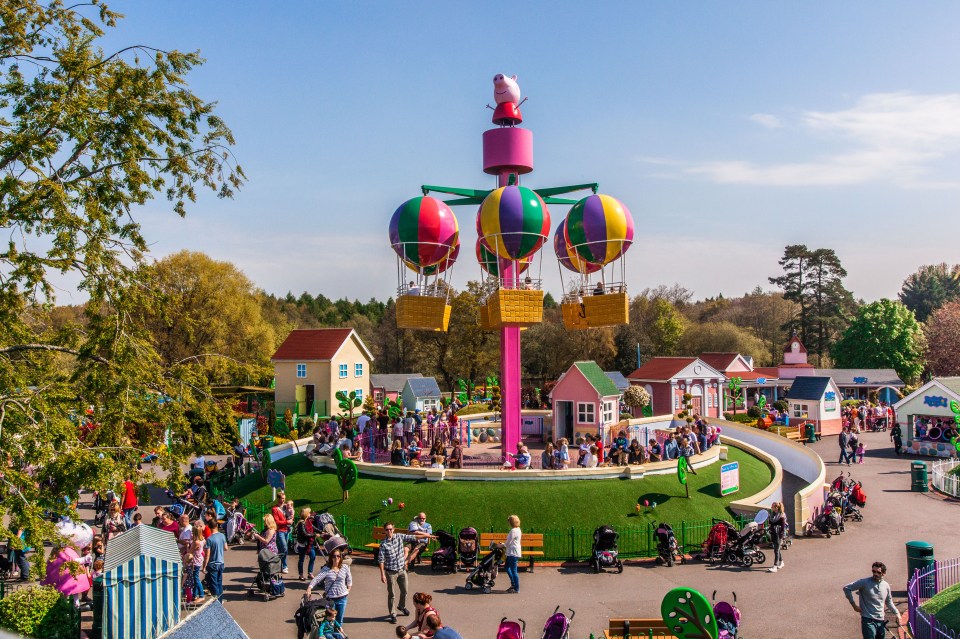 Hundreds of families flock to Peppa Pig World in Romsey near Southampton every day