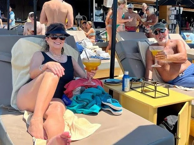 Robert and his wife were lured in by the promise of free sunbeds