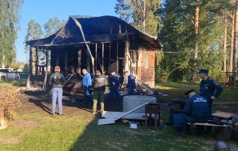 Their arrests were in connection to reports that six people were stabbed to death and two homes set on fire in Russia