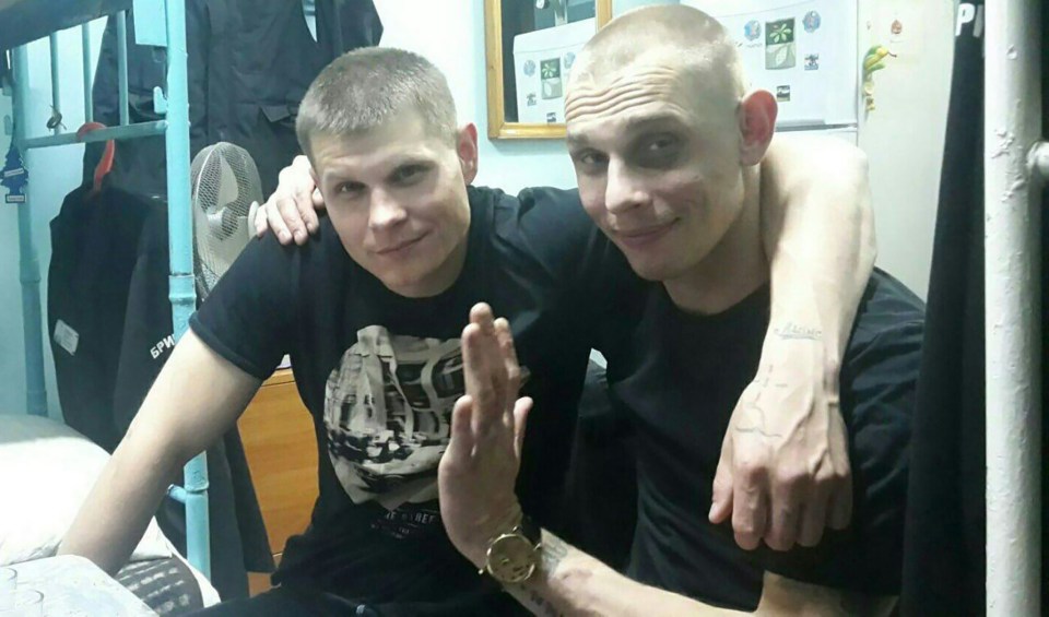 Cops also arrested Maxim Bochkarev, pictured left, as an alleged accomplice in the massacre
