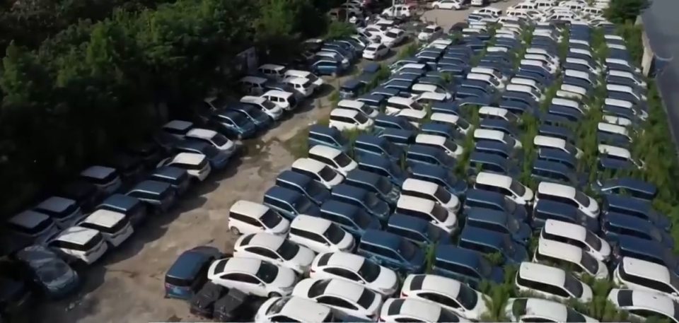Instead of being sold into the second-hand market, most vehicles were just abandoned