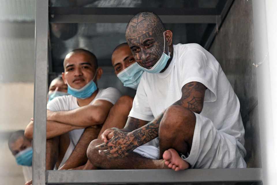 Most inmates are bitter rivals from two of the most feared gangs MS-13 and Calle 18