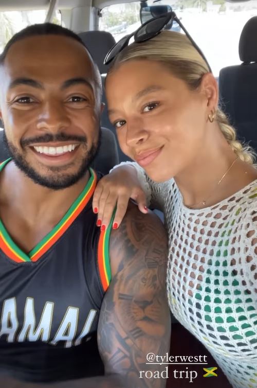 Tyler with his girlfriend Molly Rainford recently