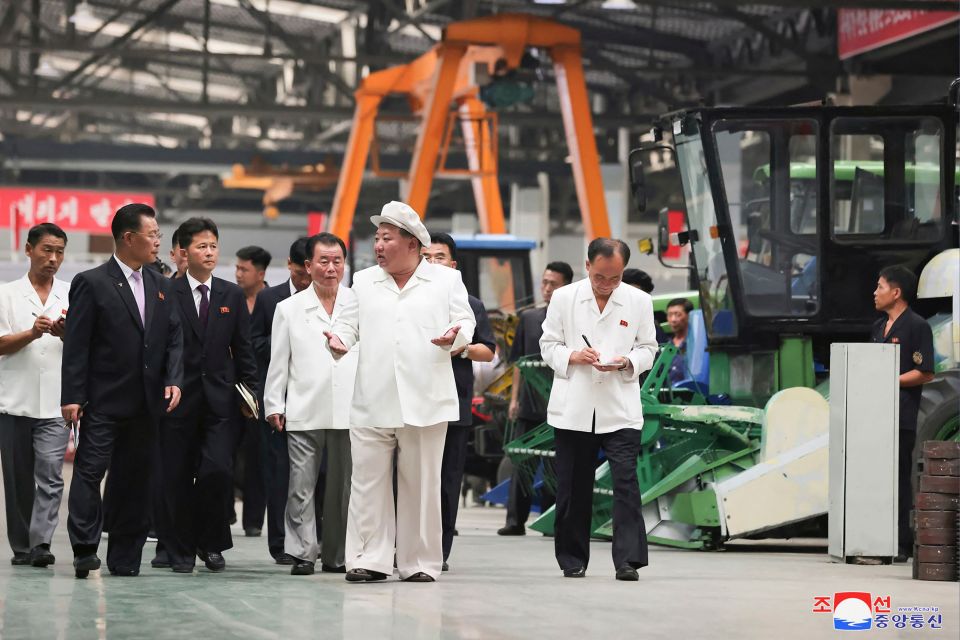 Kim has recently been doing rounds at factories and munitions plants