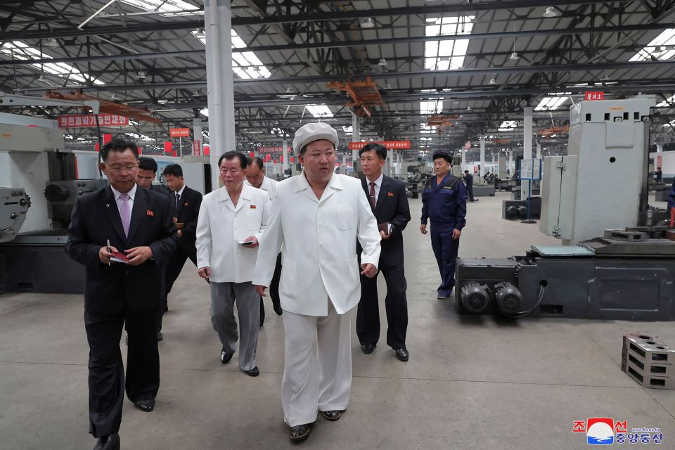 Kim Jong Un resembled the Puft Marshmallow Man from Ghostbusters on his latest factory tour
