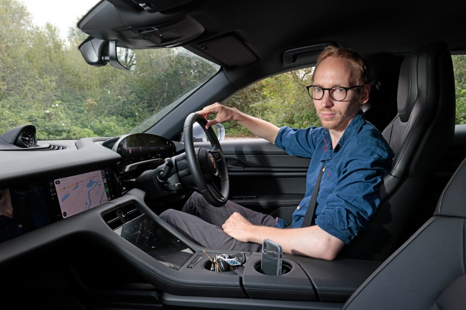 He took his electric Porsche Taycan to a test drive from Cornwall to Scotland.