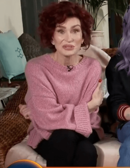 Sharon Osbourne showed off her dramatically thin figure