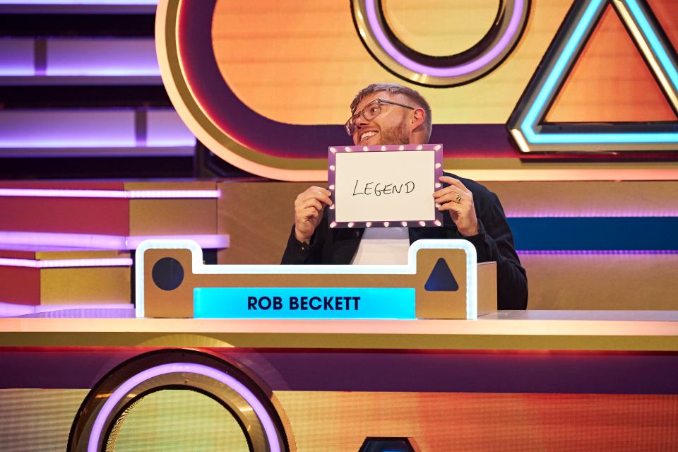 Big-hearted Rob Beckett ordered a TV for Brian, who hoped to spend any winnings on a  big-screen telly