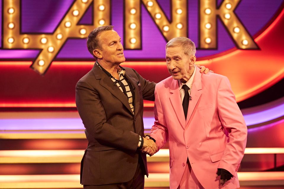 Bradley Walsh teamed up with pensioner Brian on Blankety Blank