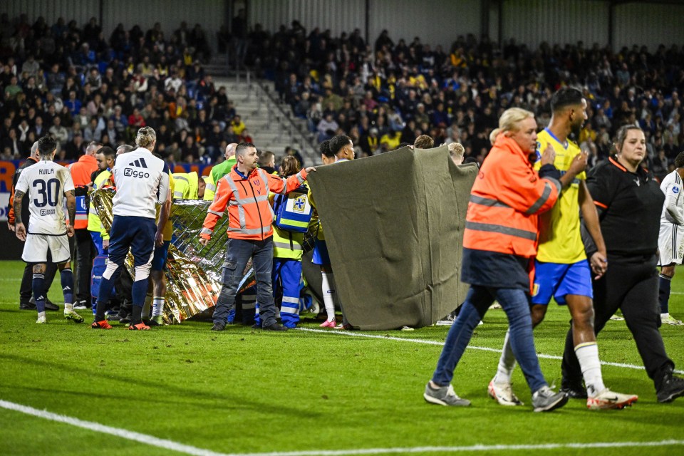 Etienne Vaessen suffered a serious injury against Ajax