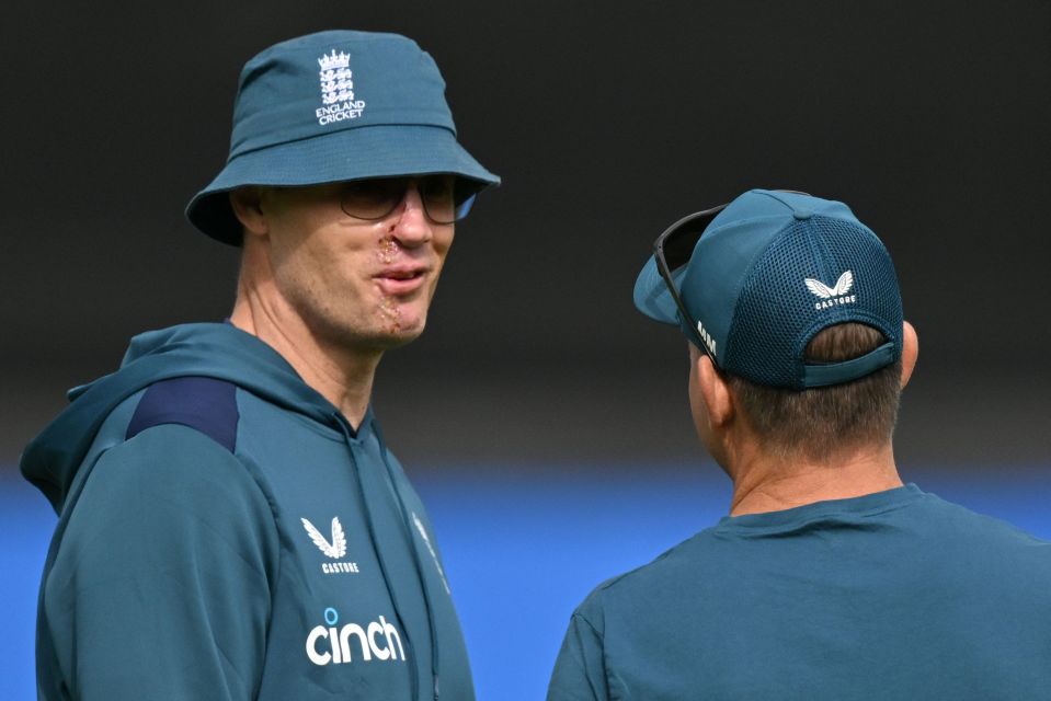 Freddie Flintoff looked in good spirits at The Oval