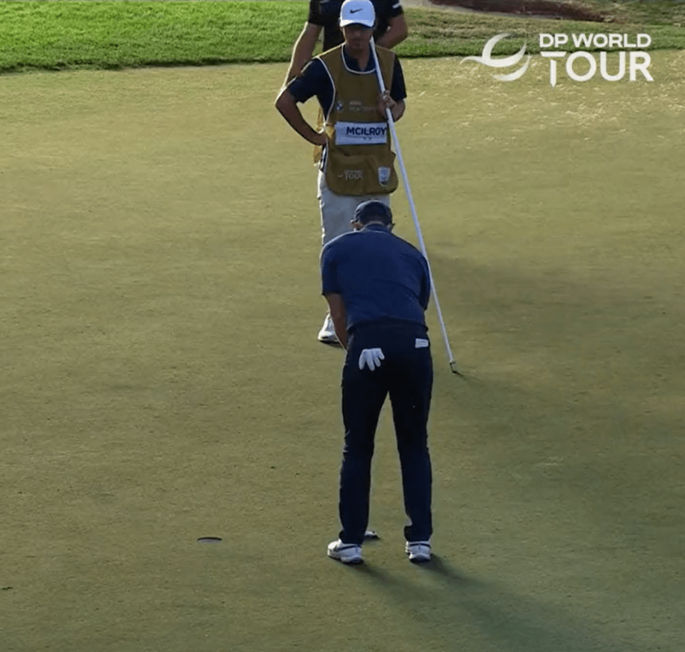 McIlroy putted in for a birdie on the 18th to make the cut