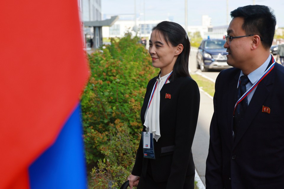 Kim Yo Jong, the younger sister of the North Korean leader, was also present