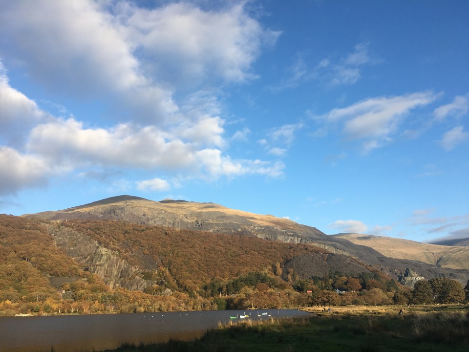 The Welsh village is nestled at the foot of Mount Snowdon