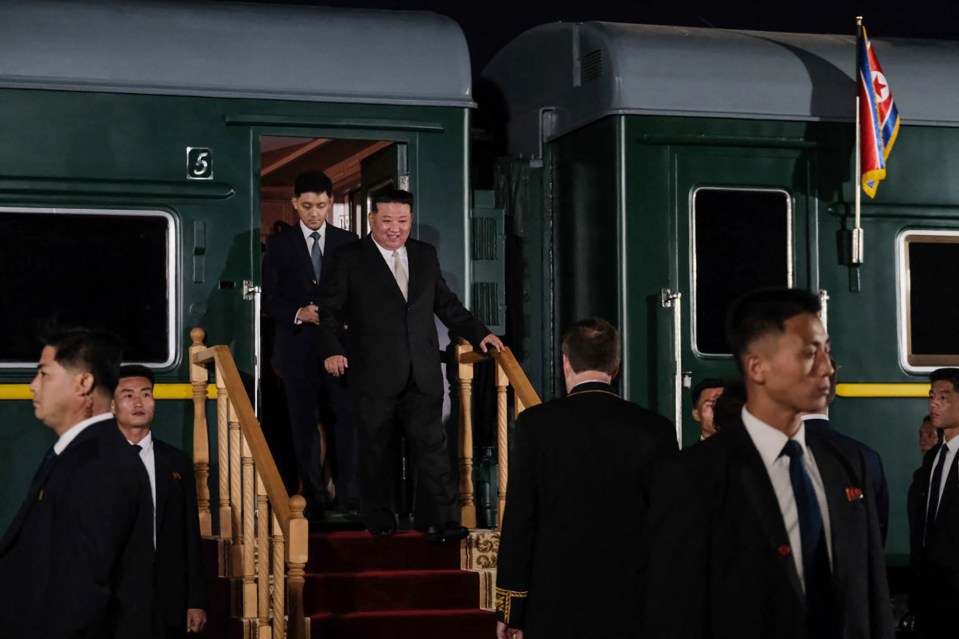 He disembarked at Khasan station in Russia