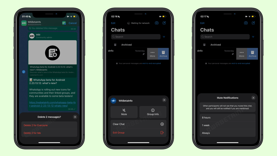 A new green colour is set to be introduced for both light and dark modes