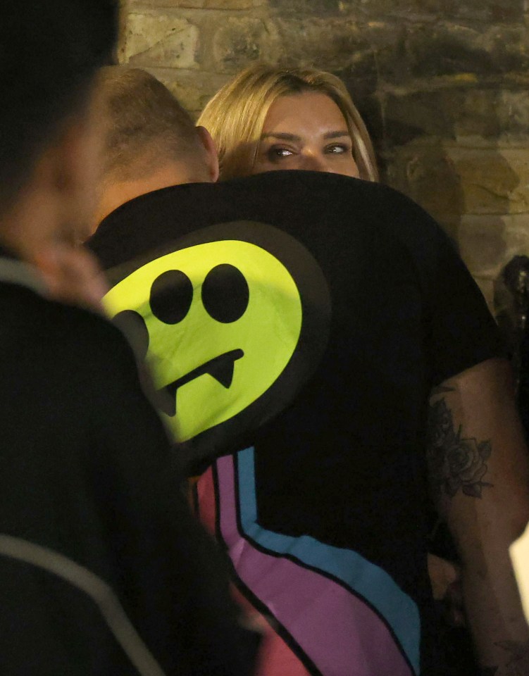 James was pictured with a mystery woman