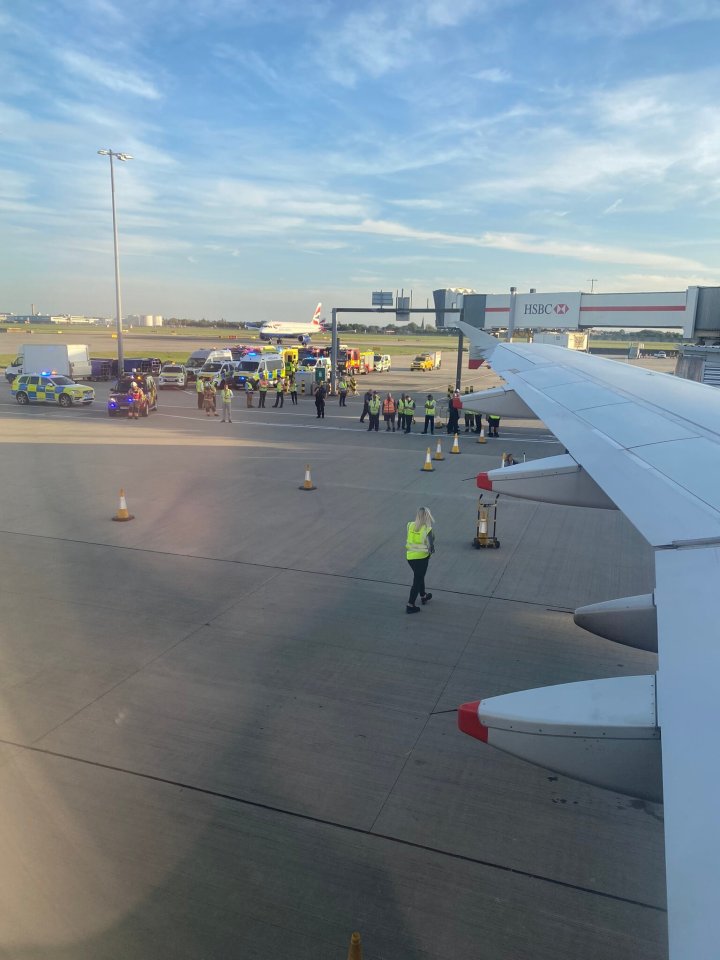 Four passengers were taken ill on a British Airways flight