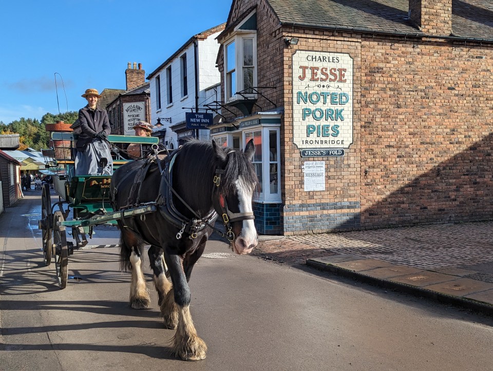 Horse and carts offer people rides around the town